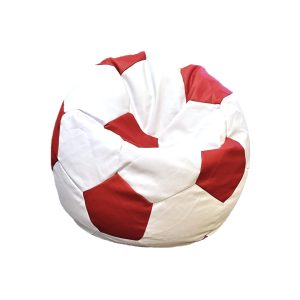 Kids Leatherette Soccer Ball Red and White